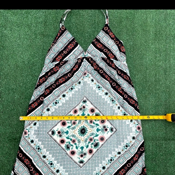 Oneill Maxi Dress XL Surf Sun Grey Red - Picture 2 of 4